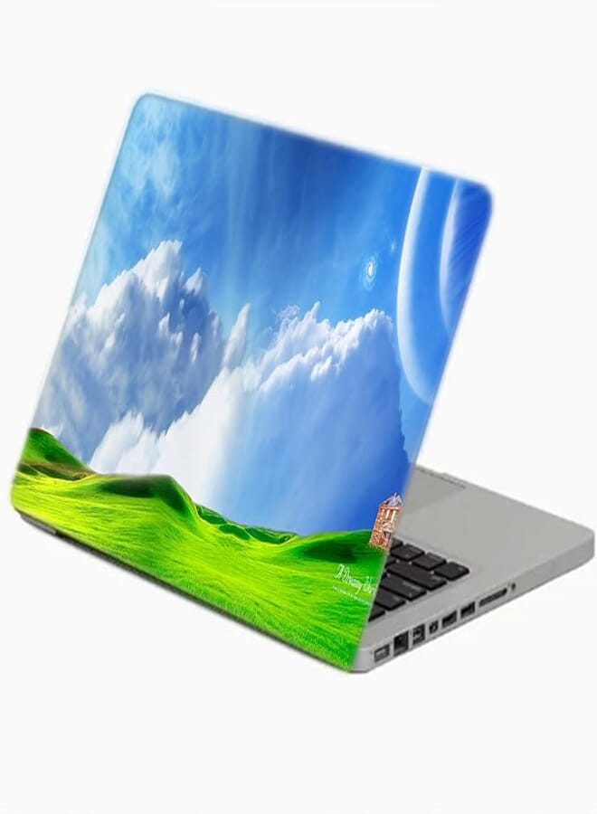 TAT Stains Liquid Texture Printed Laptop Sticker Multicolour-15.6 inch-3493
